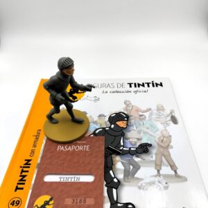 Figura de resina Tintin con armadura